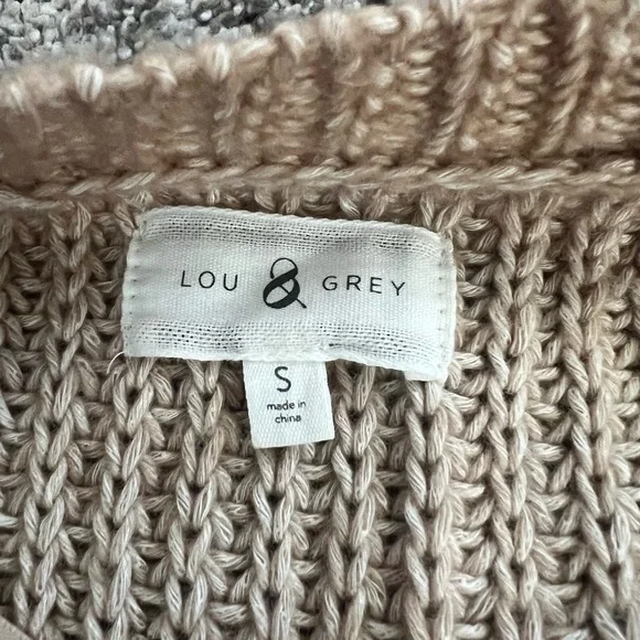 Lou & Grey Tan Knit Women's Cardigan - Picture 2 of 3